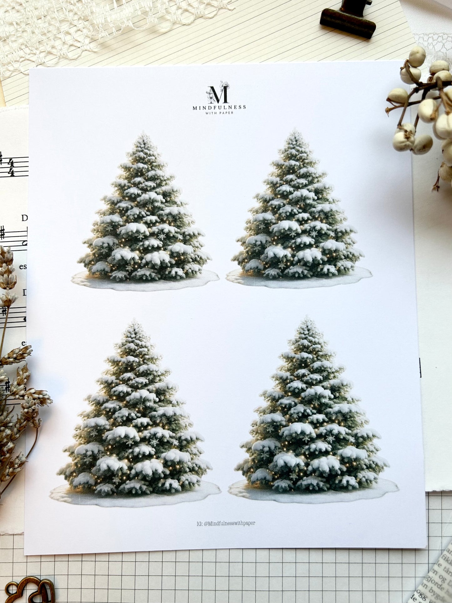 Juletre 1 - Winter dreams - Clipart Jul