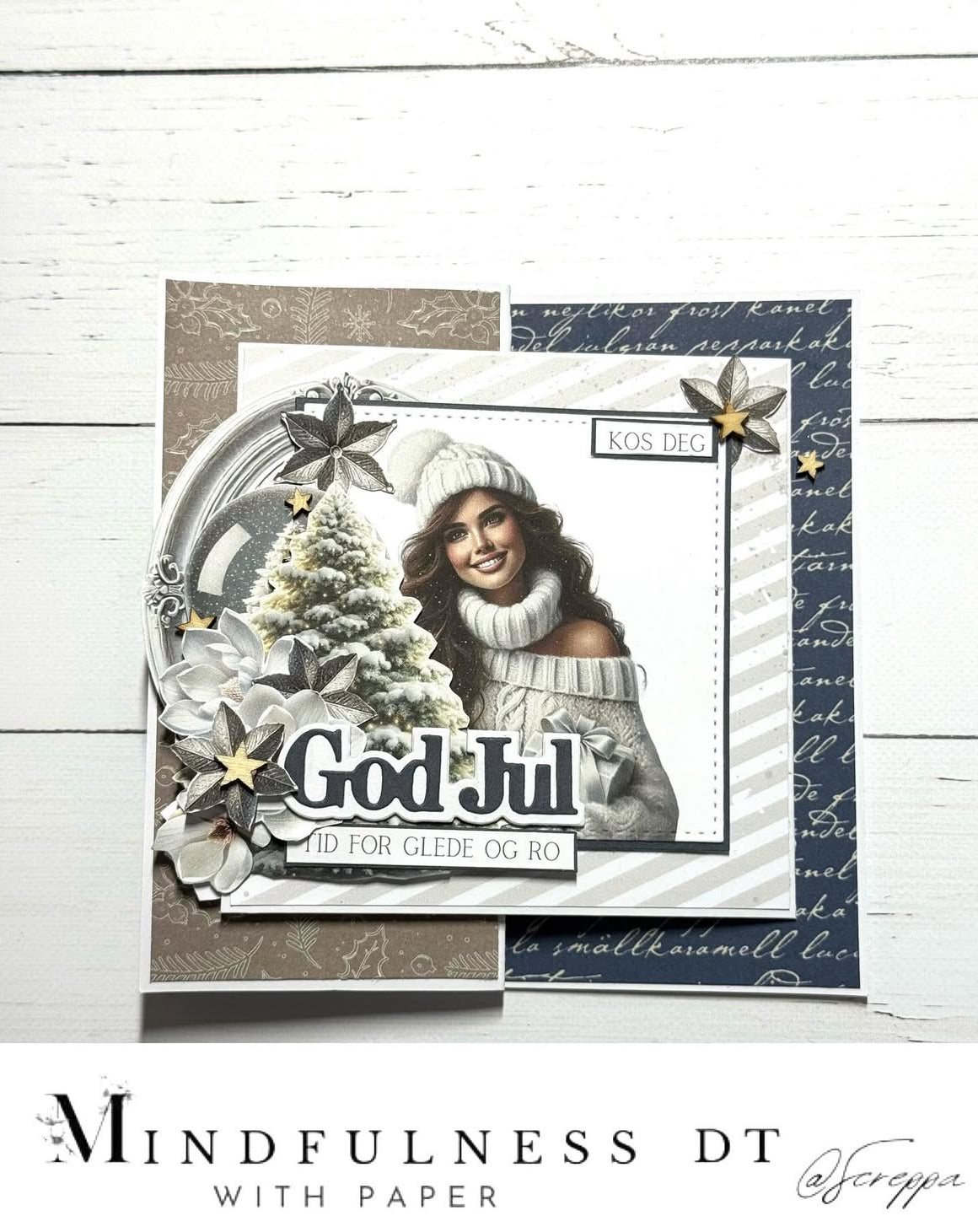 Jente 2 - Winter dreams - Clipart Jul