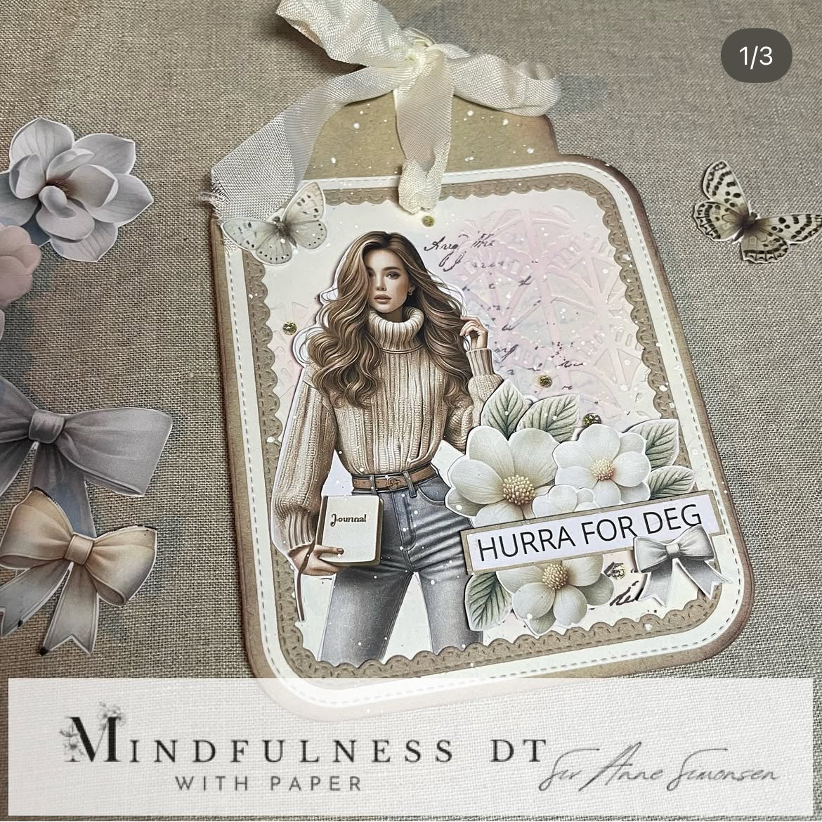 Blomst lys Clipart – A5 ark