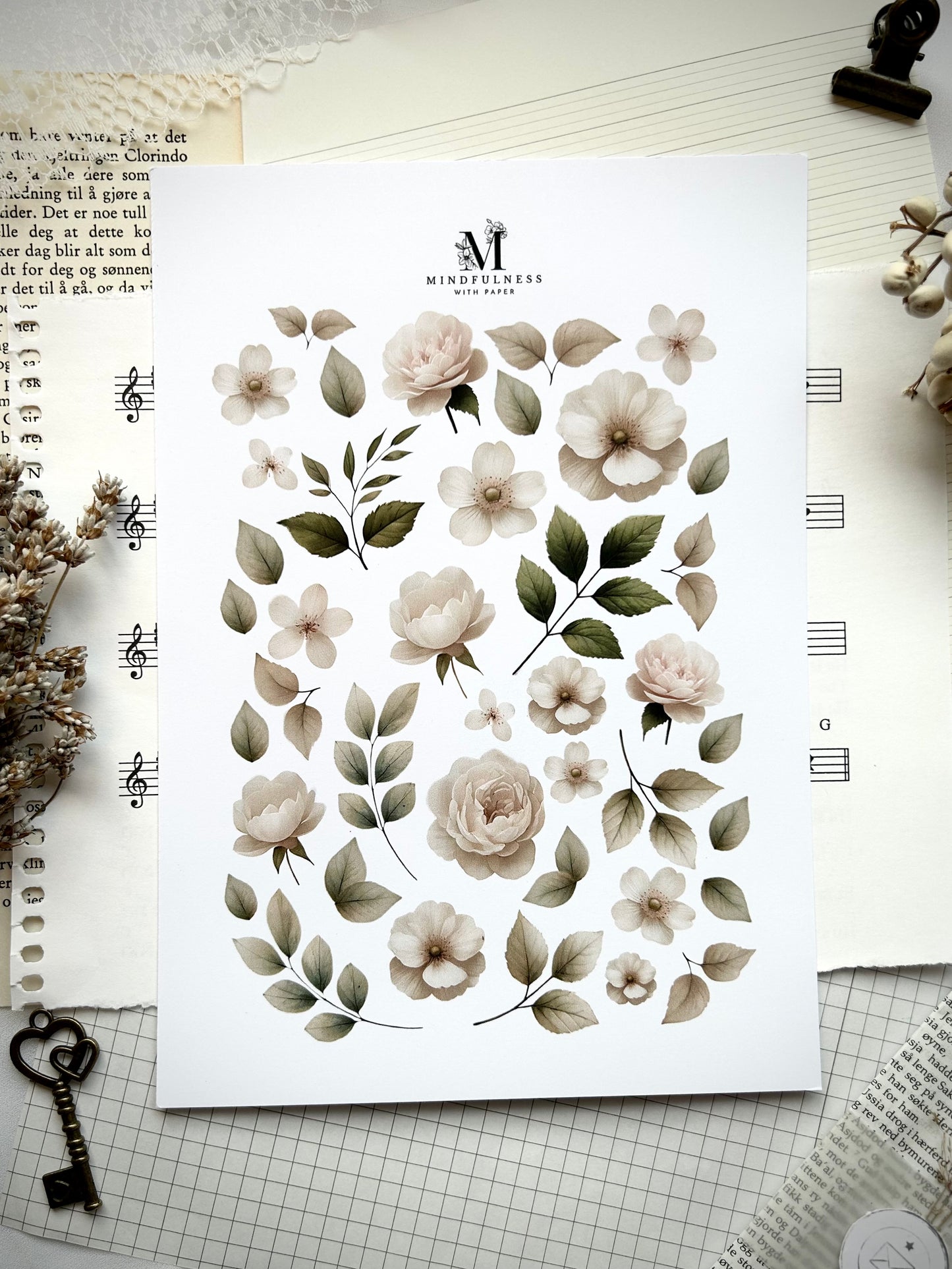 Florals Clipart – A5 ark