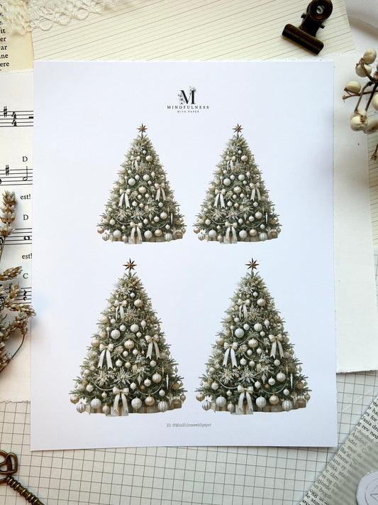 Juletre 2 - Winter dreams - Clipart Jul