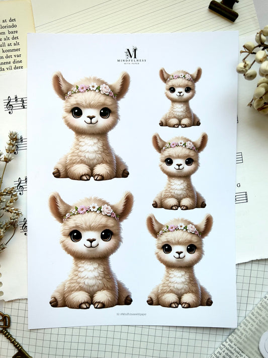 Lama Clipart – A5 ark