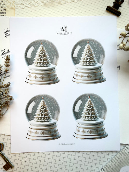 Snowglobe 2 - Winter dreams - Clipart Jul