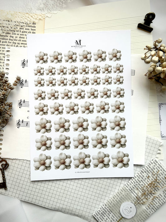 Blomst Clipart – A5 ark