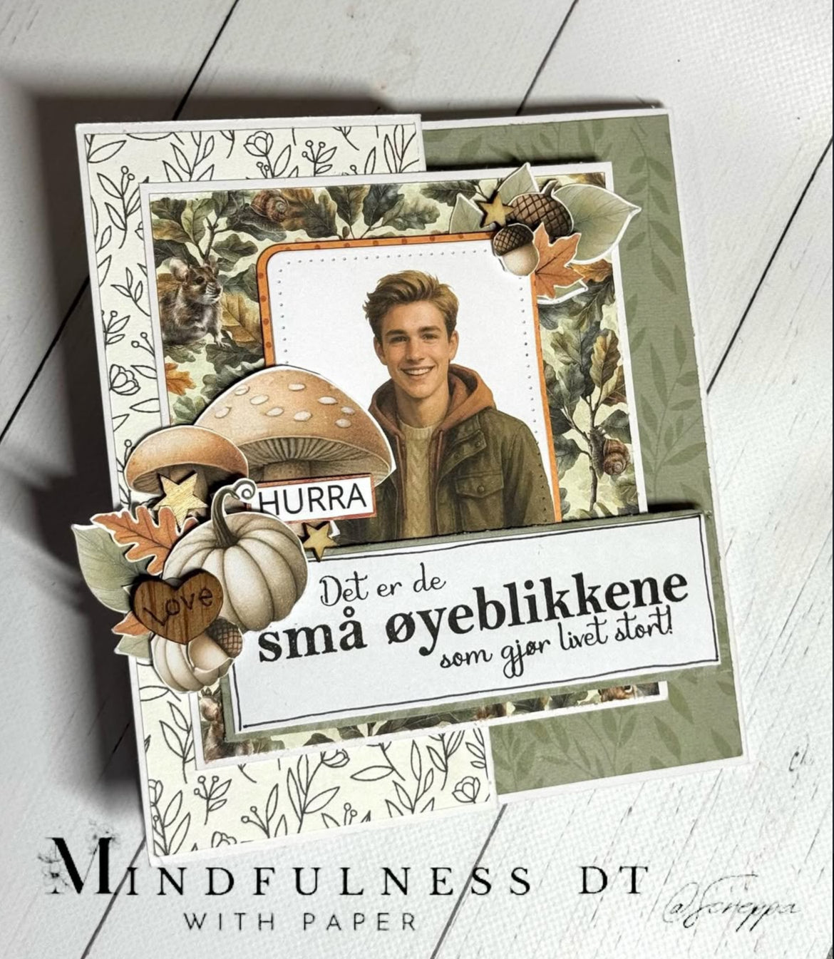 Mann 6 med bakrunn - Clipart – A5 ark