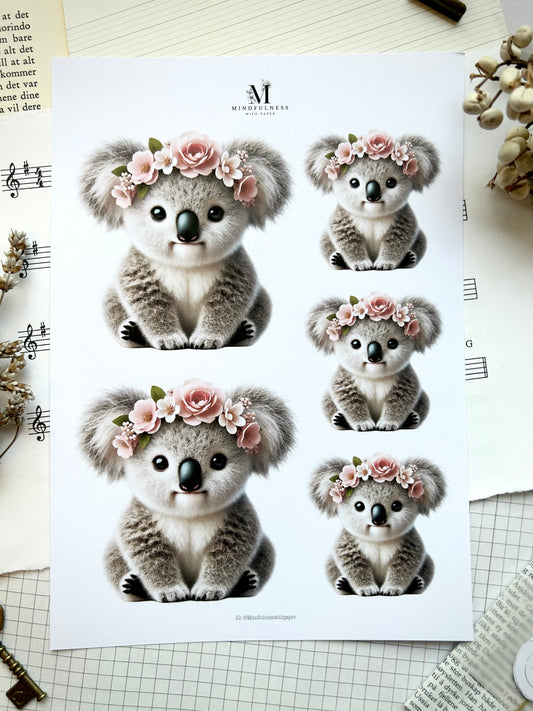 Koalabjørn Clipart – A5 ark