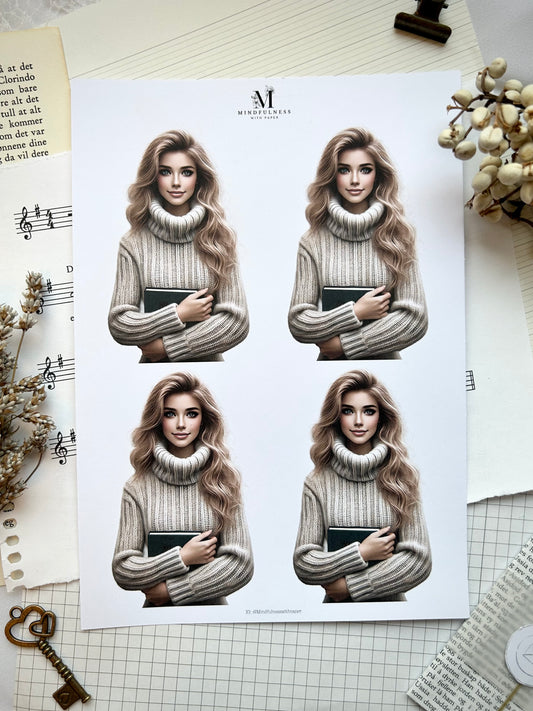 Jente 2 Clipart – A5 ark