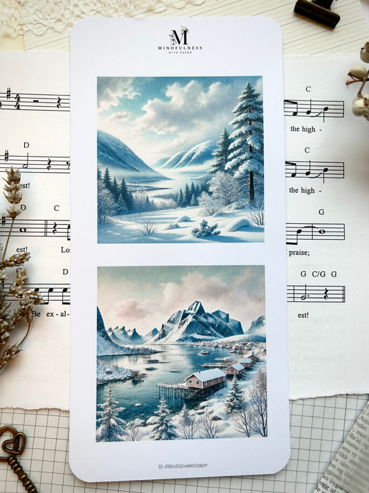 Landskap 1 - Winter dreams - Clipart Jul