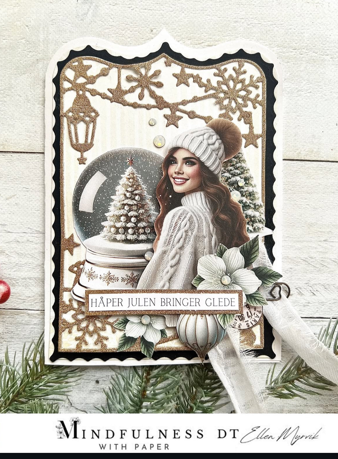 Jente 3 - Winter dreams - Clipart Jul