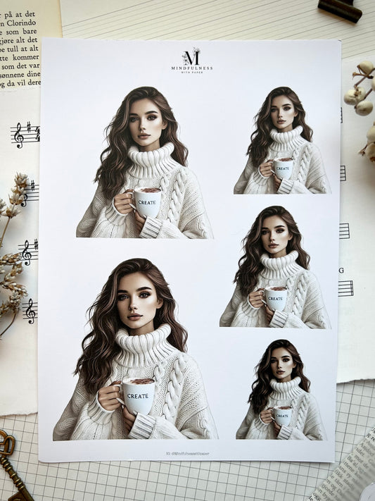 Jente 1 Clipart – A5 ark