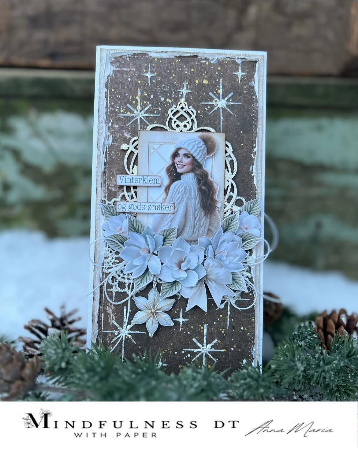 Jente 3 - Winter dreams - Clipart Jul